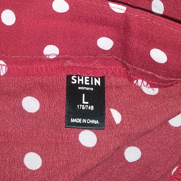 Red with White Polka Dot Ruffle Skirt - Picture 5 of 7